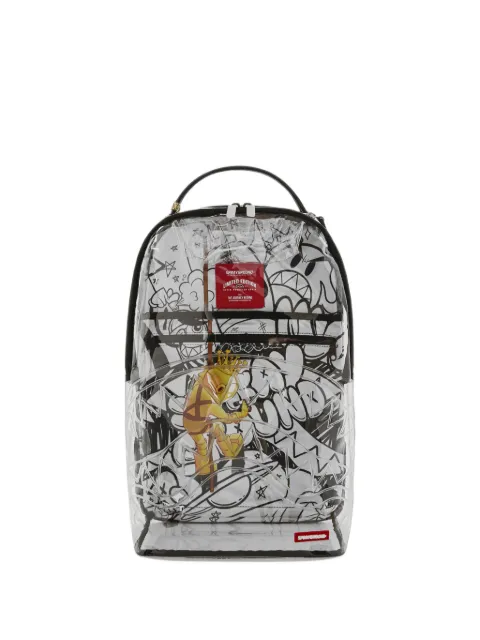Sprayground Astromane Sky Writer clear backpack