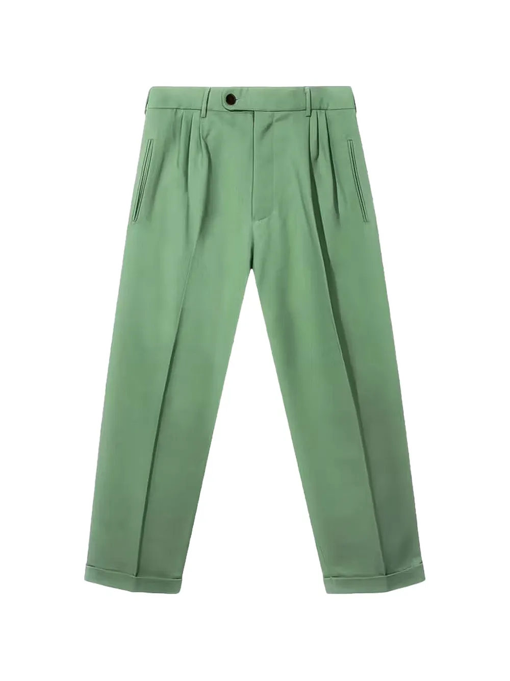 GOLF le FLEUR* double-pleated trousers Groen