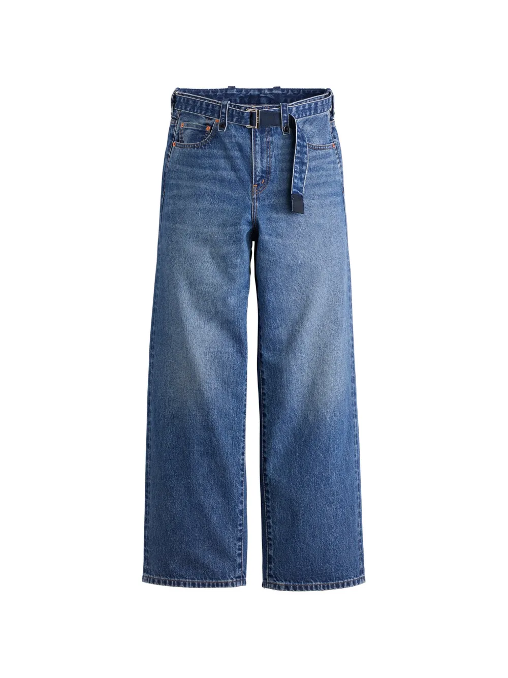 sacai x Levi's belted wide-leg jeans - Blau