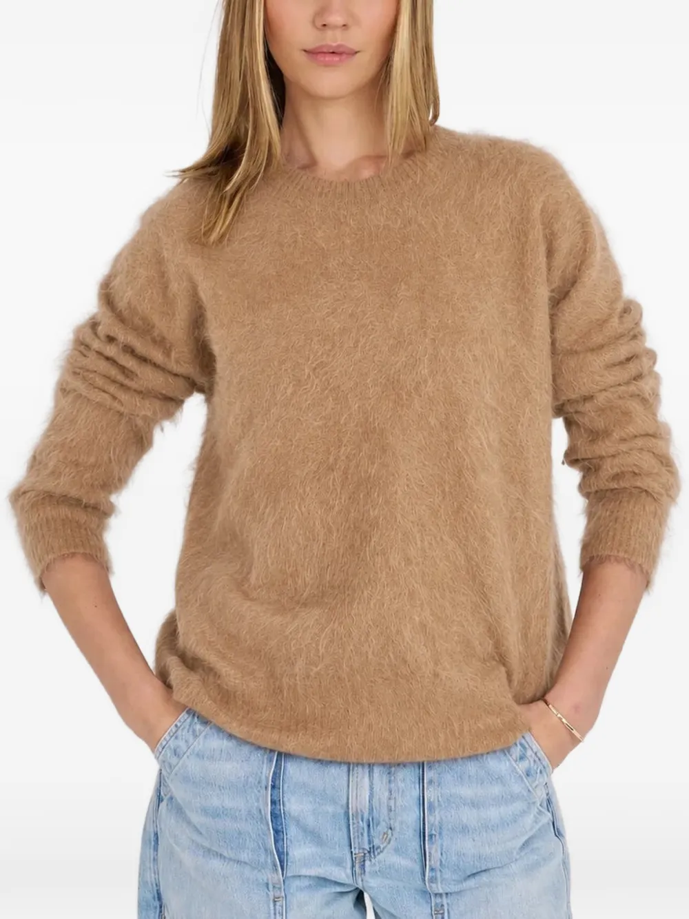 Alice Archer Nova Pullover aus gebürstetem Kaschmir - Braun