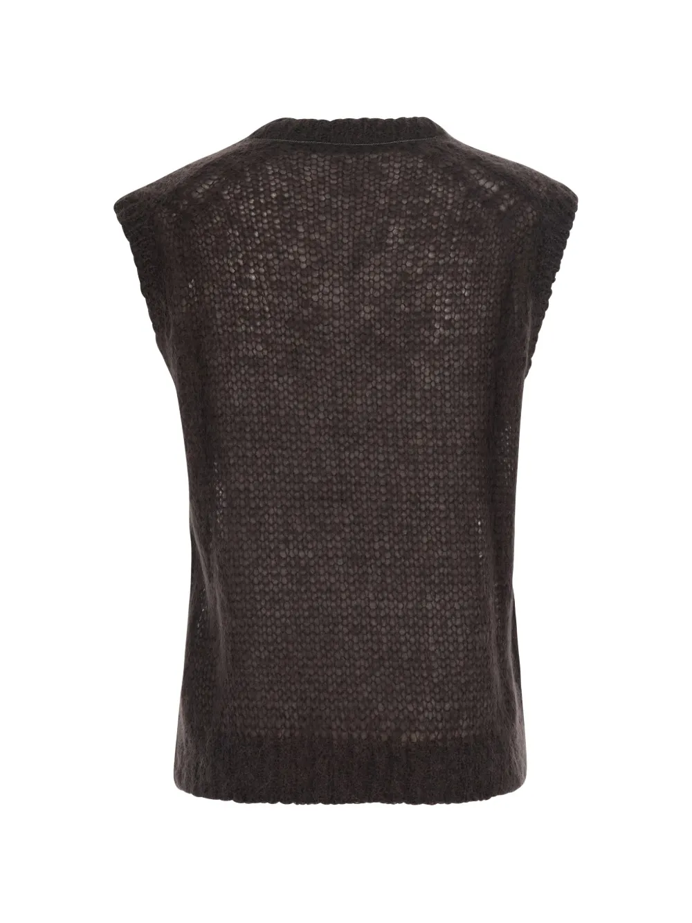 Brunello Cucinelli mohair sweater vest Bruin