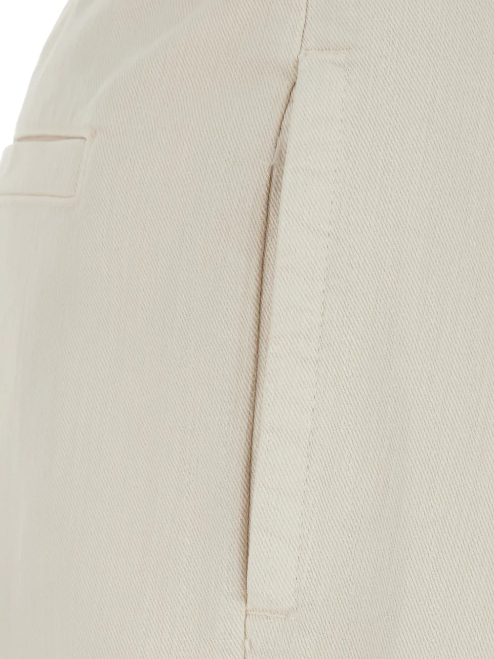 Brunello Cucinelli Monili-chain pleated trousers Beige