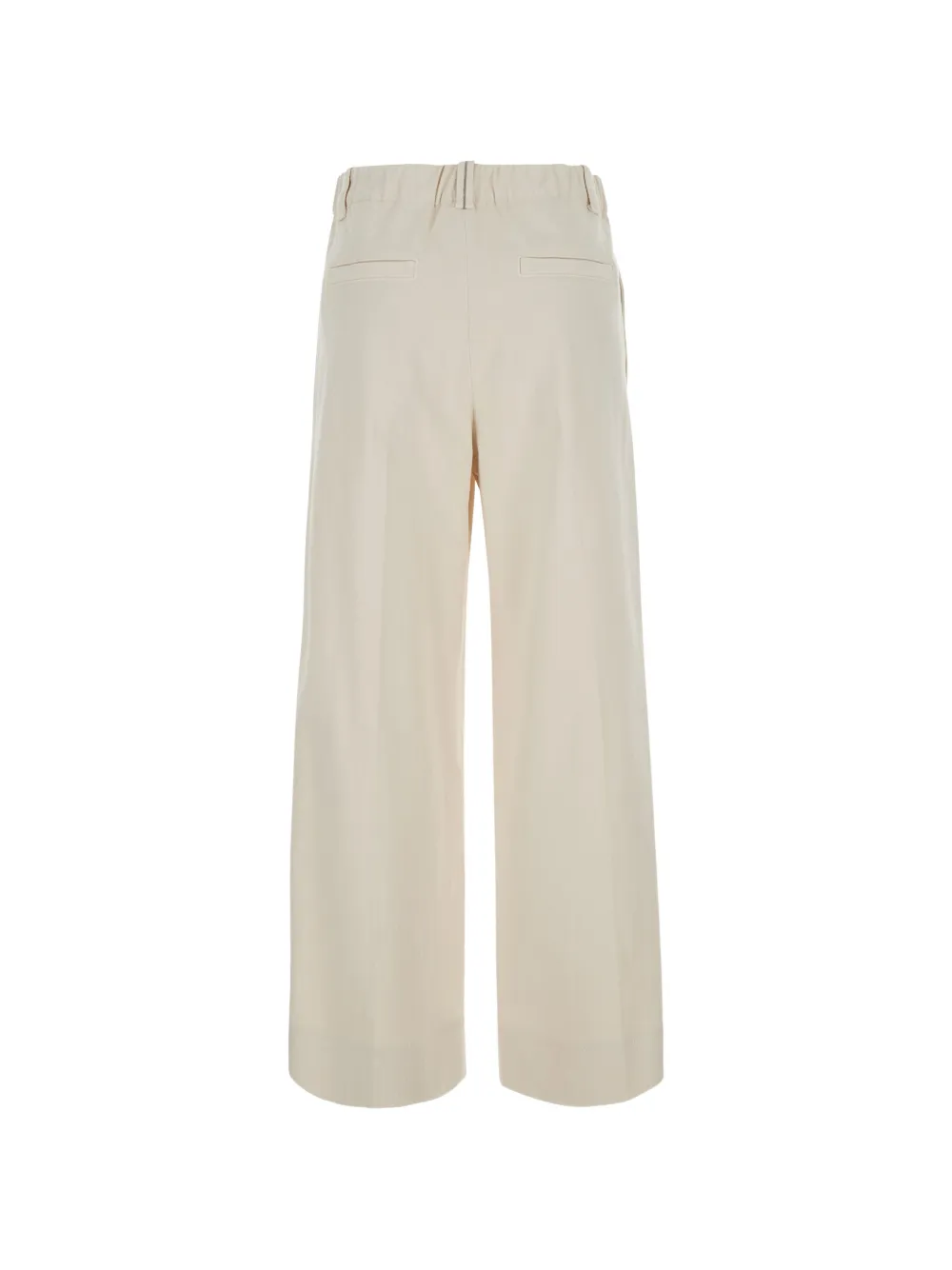 Brunello Cucinelli Monili-chain pleated trousers Beige