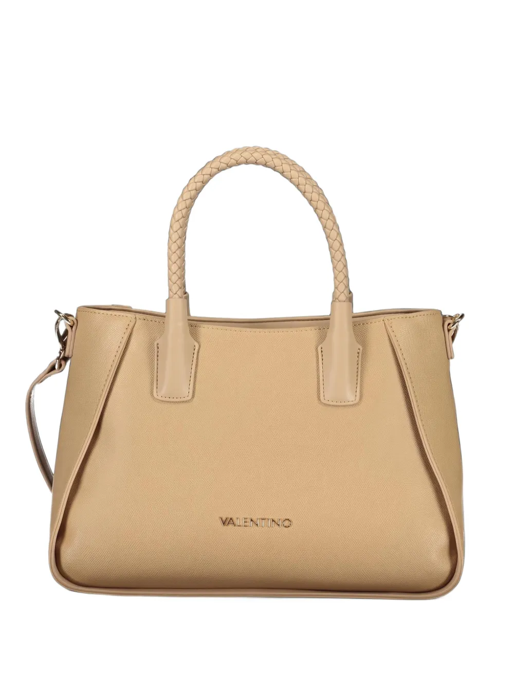MARIO VALENTINO braided-handle tote bag Beige
