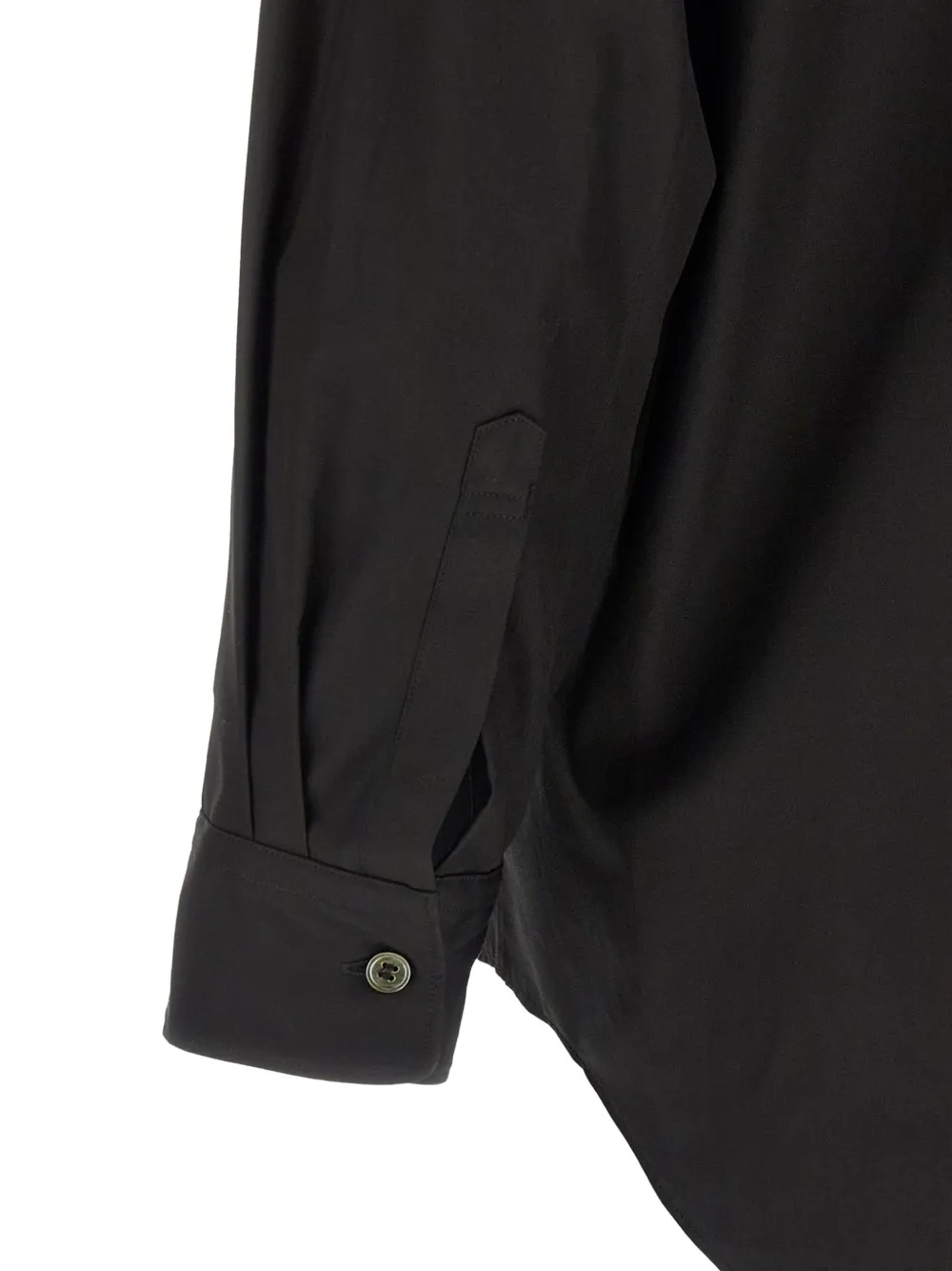 Comme Des Garçons cut-out cotton shirt Zwart