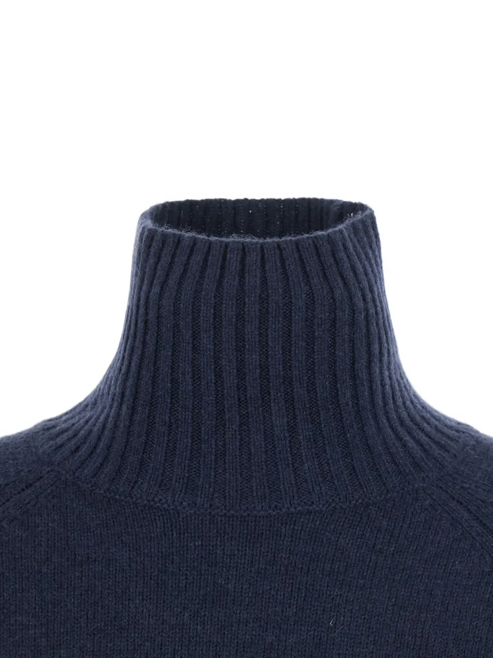 Brunello Cucinelli Monili-trim high-neck sweater Blauw