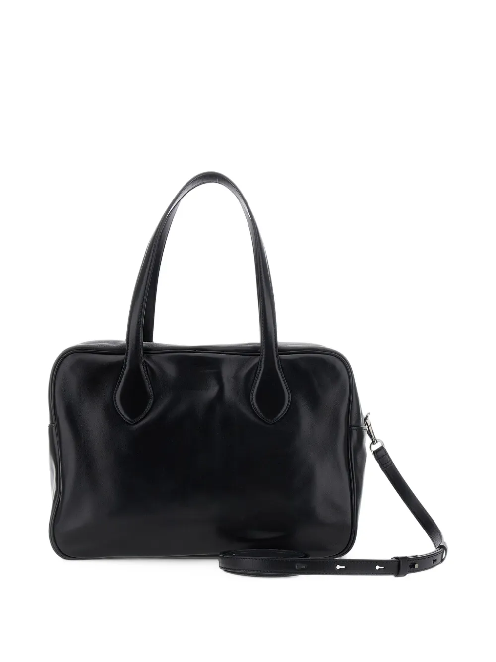 Brunello Cucinelli leather padlock-detail tote bag Zwart