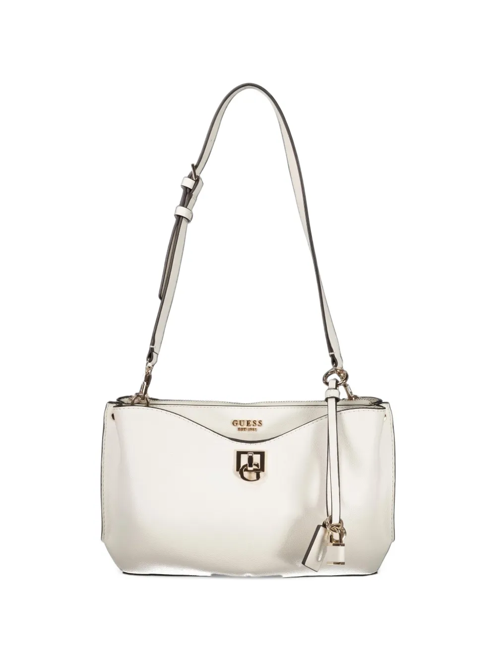 GUESS USA logo-plaque shoulder bag - Toni neutri