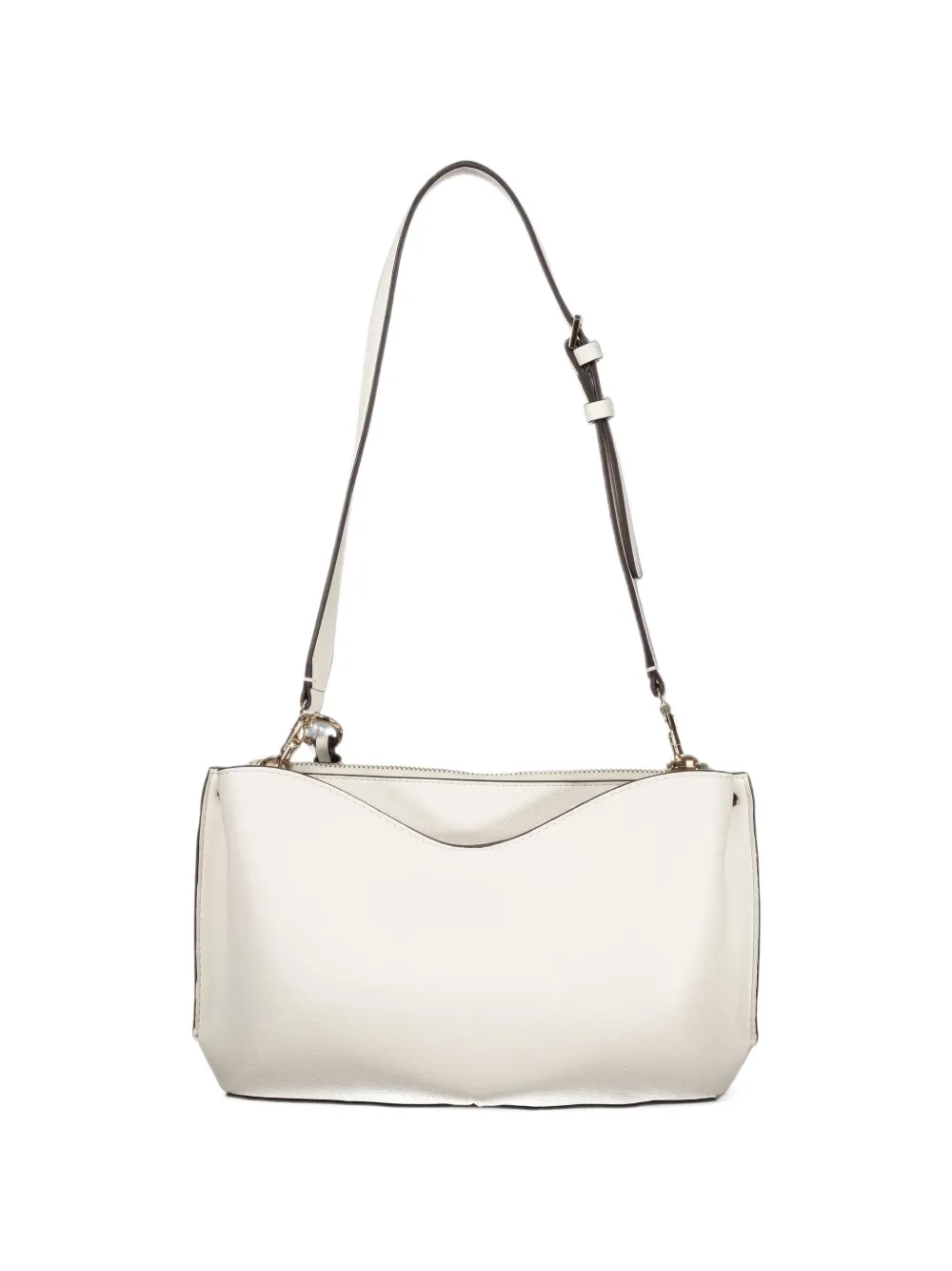 GUESS USA logo-plaque shoulder bag Beige