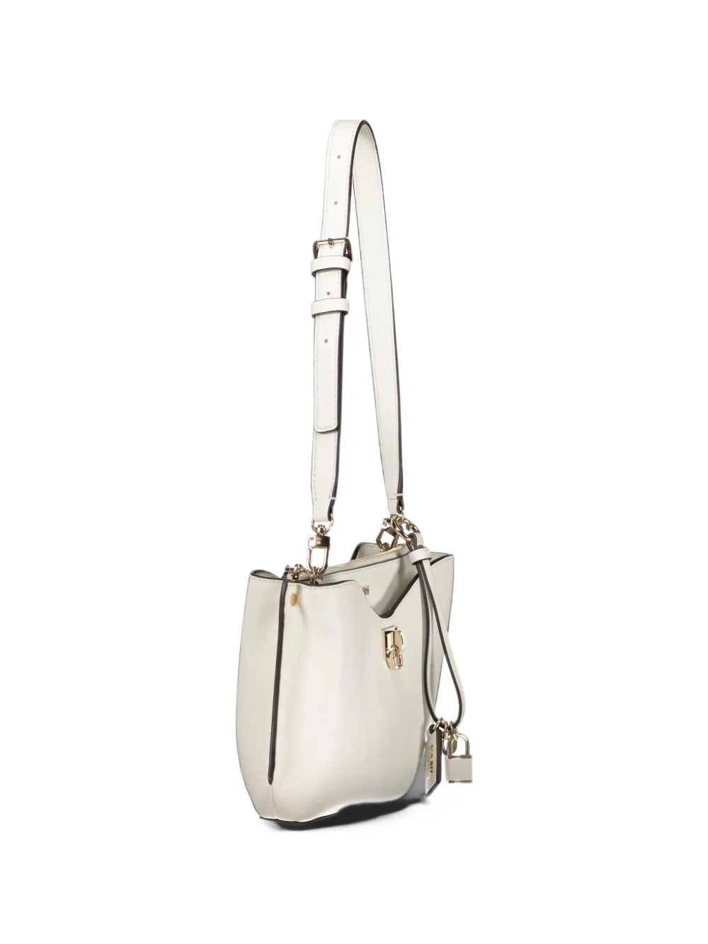 GUESS USA logo-plaque shoulder bag Beige