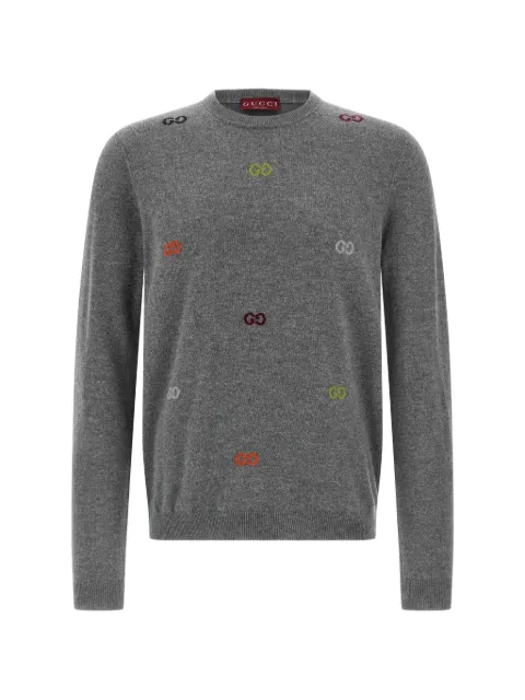 Gucci Interlocking G embroidered sweater