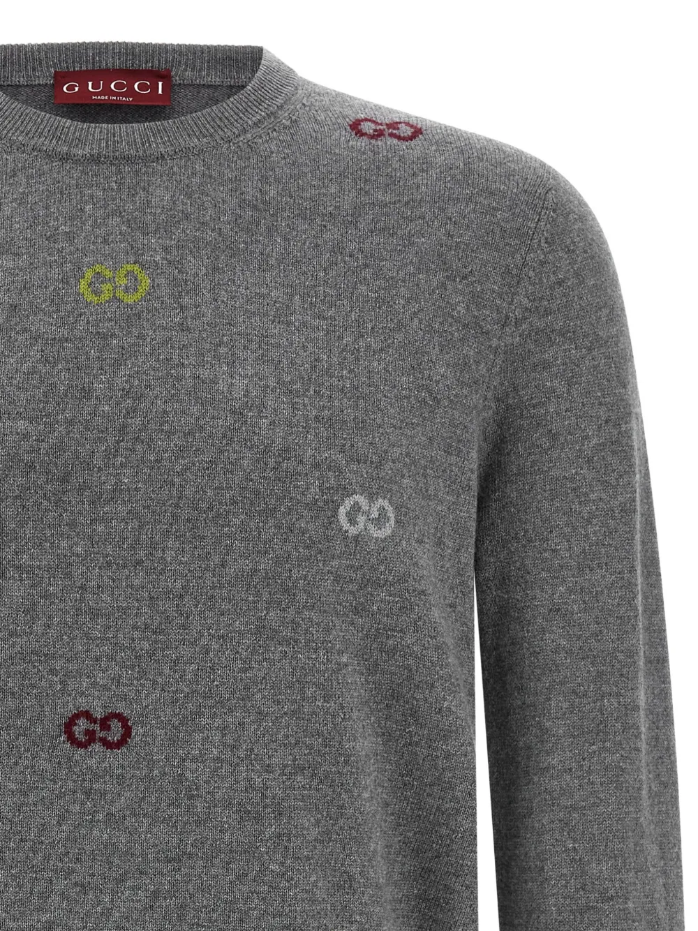 Gucci Trui met geborduurd GG-logo Grijs