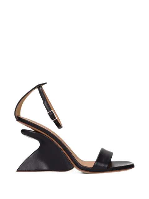 Off-White sculptural-heel leather sandals