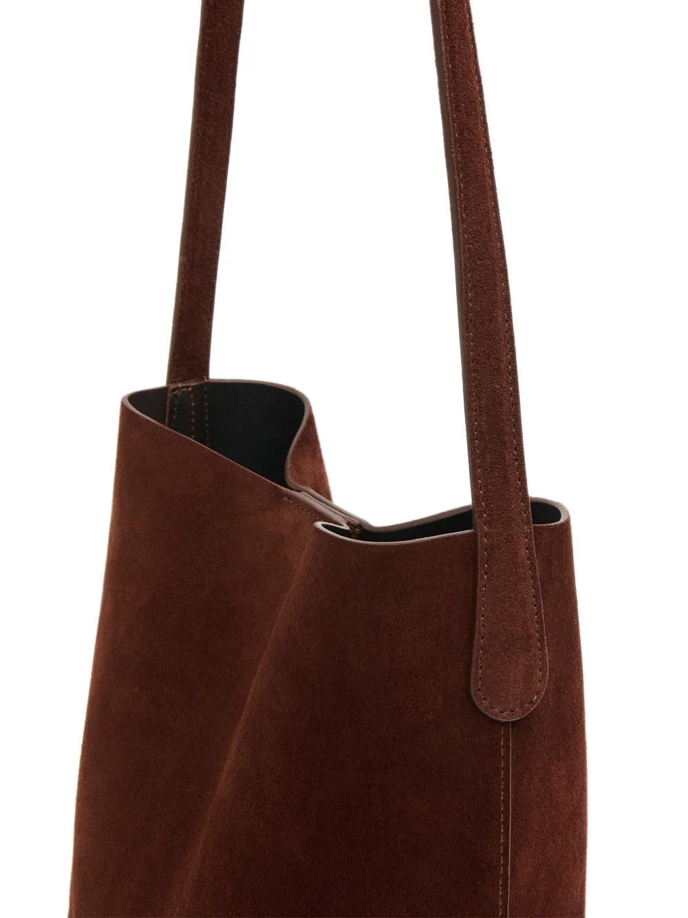 Mansur Gavriel Small Everyday Cabas suede tote bag Bruin