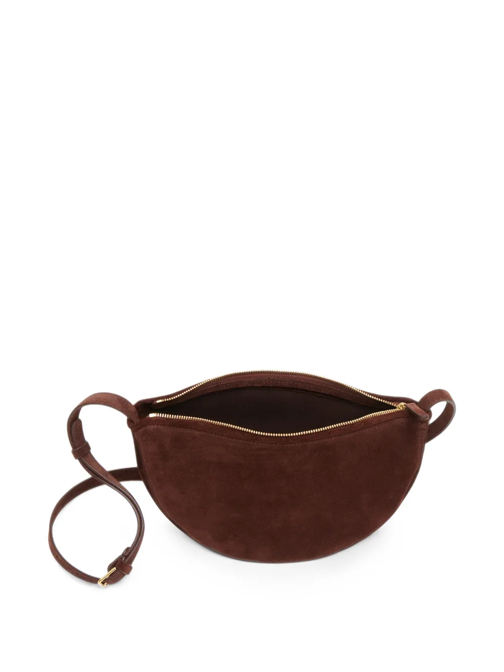 Mansur Gavriel Moon Sling suede shoulder bag Bruin