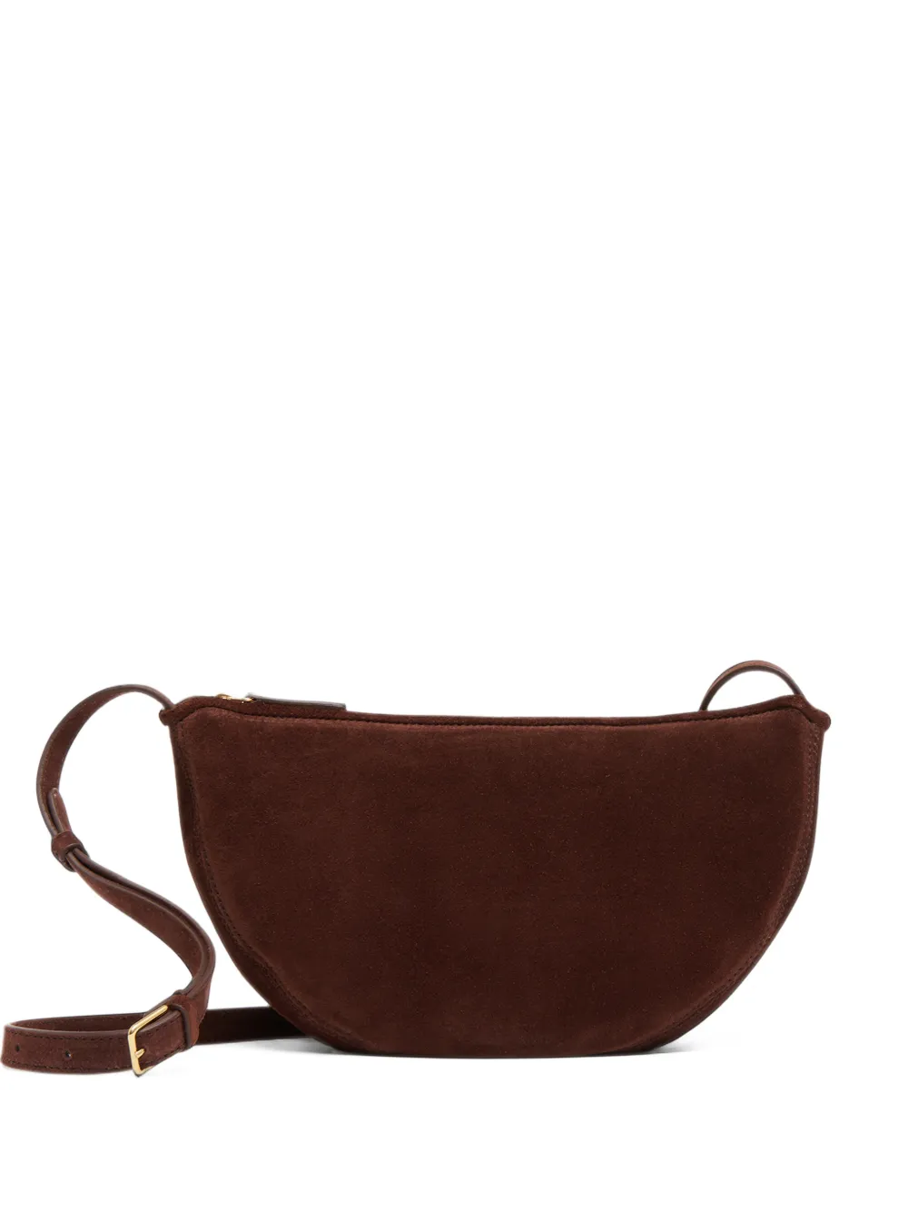 Mansur Gavriel Moon Sling suede shoulder bag Bruin