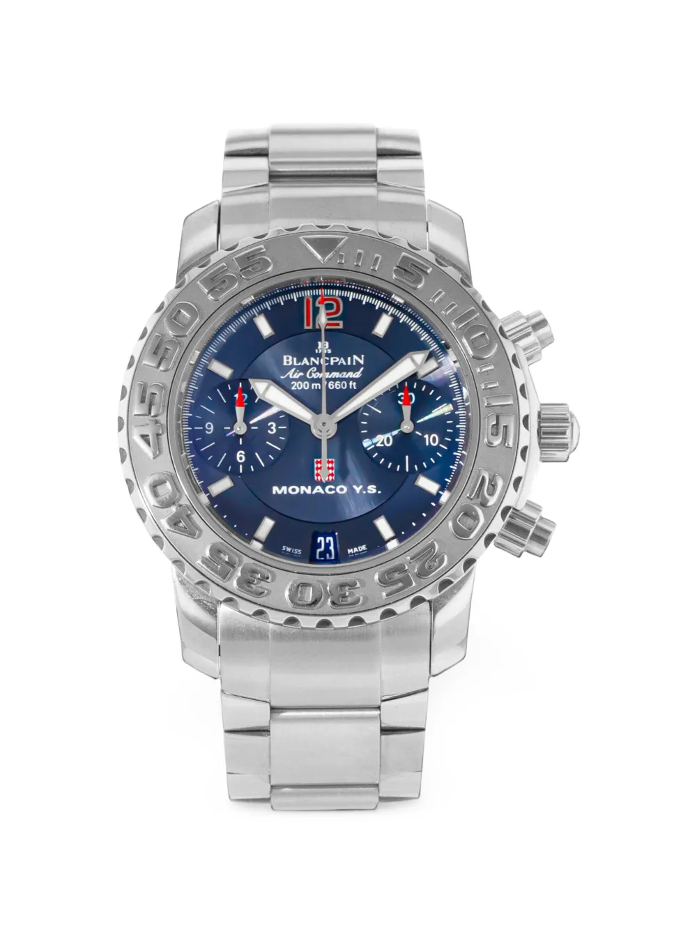 Blancpain montre chronographe Air Command 40 mm - Bleu Blancpain montre chronographe Air Command 40 mm - Bleu