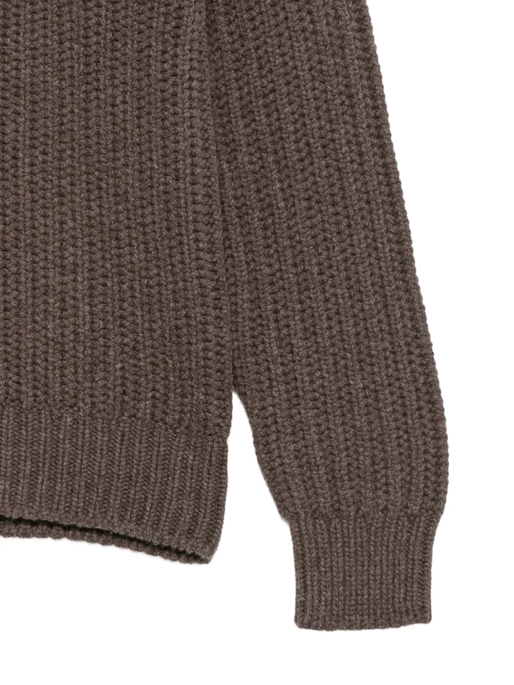 Barba zip-up cardigan Bruin