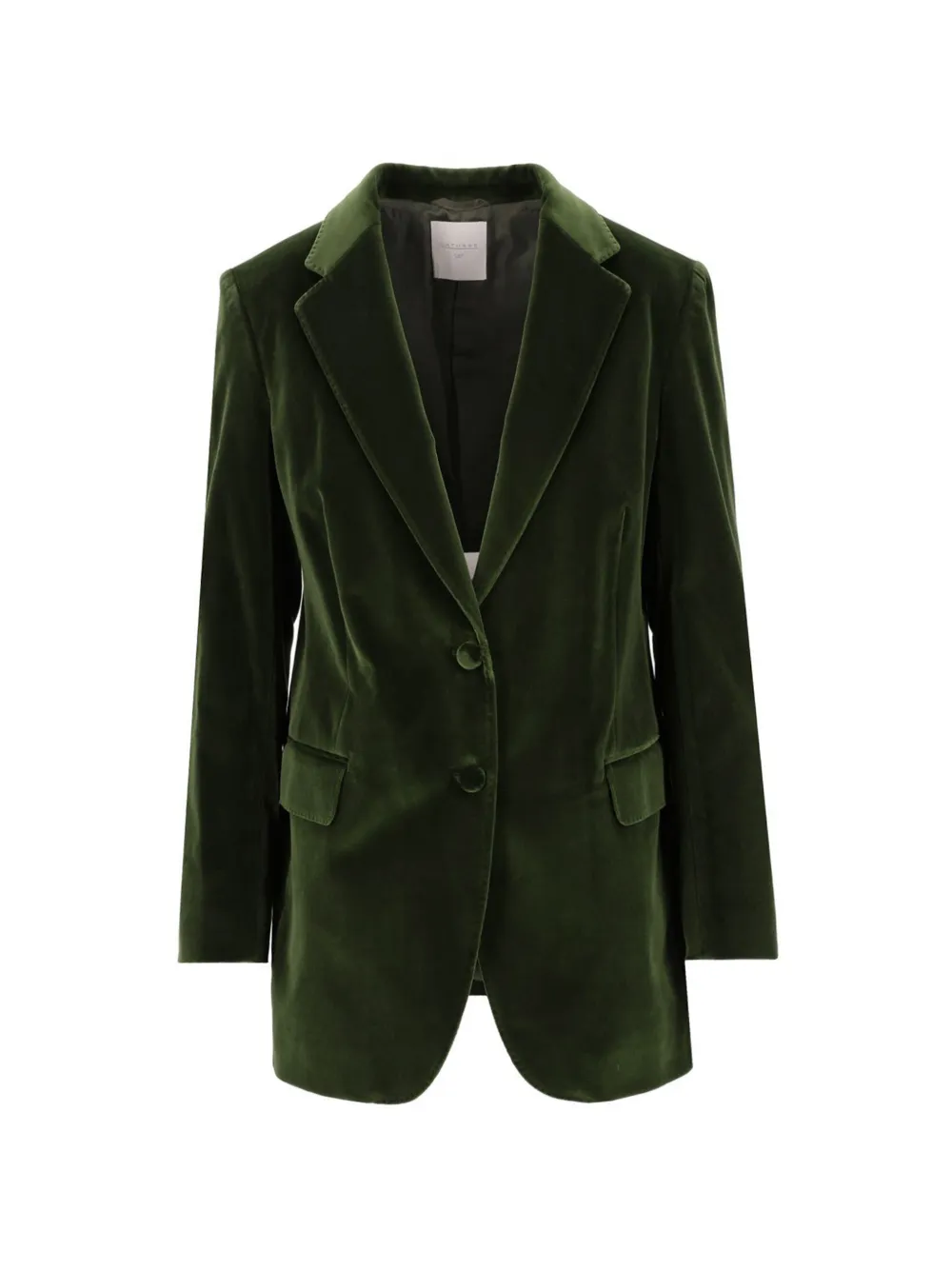 LATORRE velvet single-breasted blazer - Grün