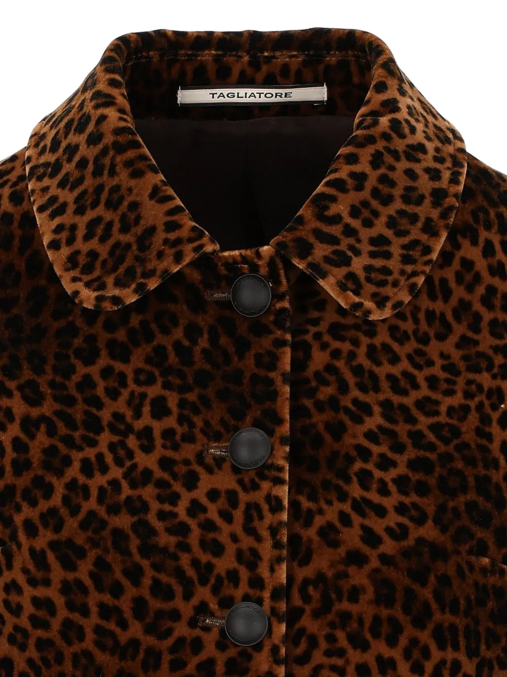 Tagliatore Idelle leopard-print jacket Bruin