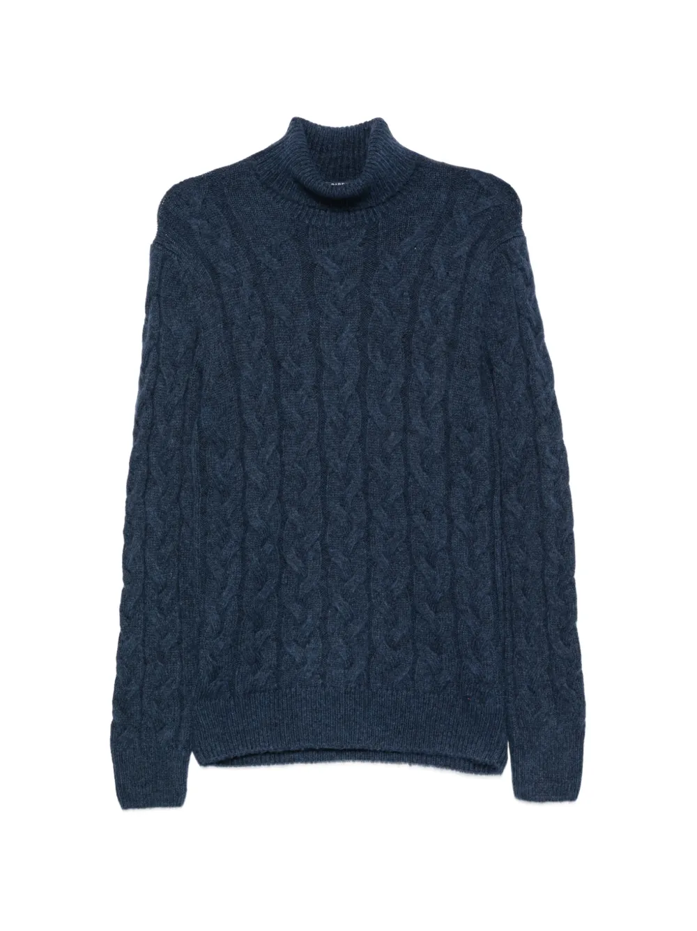 Barba cable-knit turtleneck sweater Blauw
