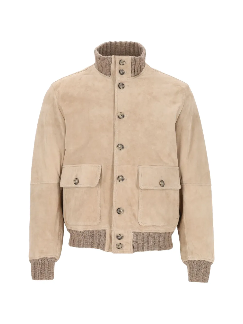 Al Duca D’Aosta 1902 padded suede jacket - Nude