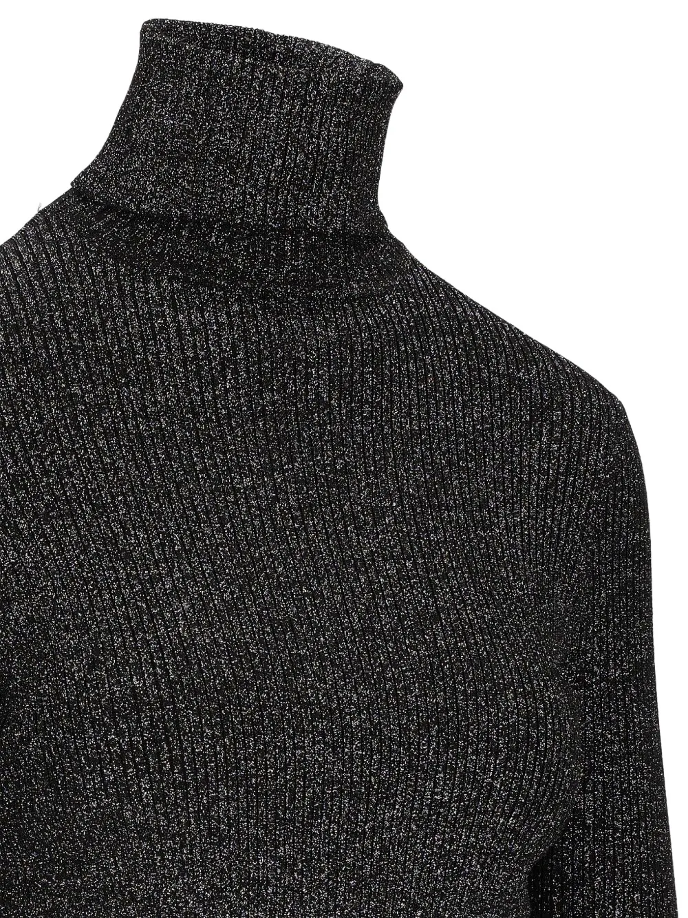 ISABEL MARANT Hafza-GD ribbed lurex-knit sweater Zwart