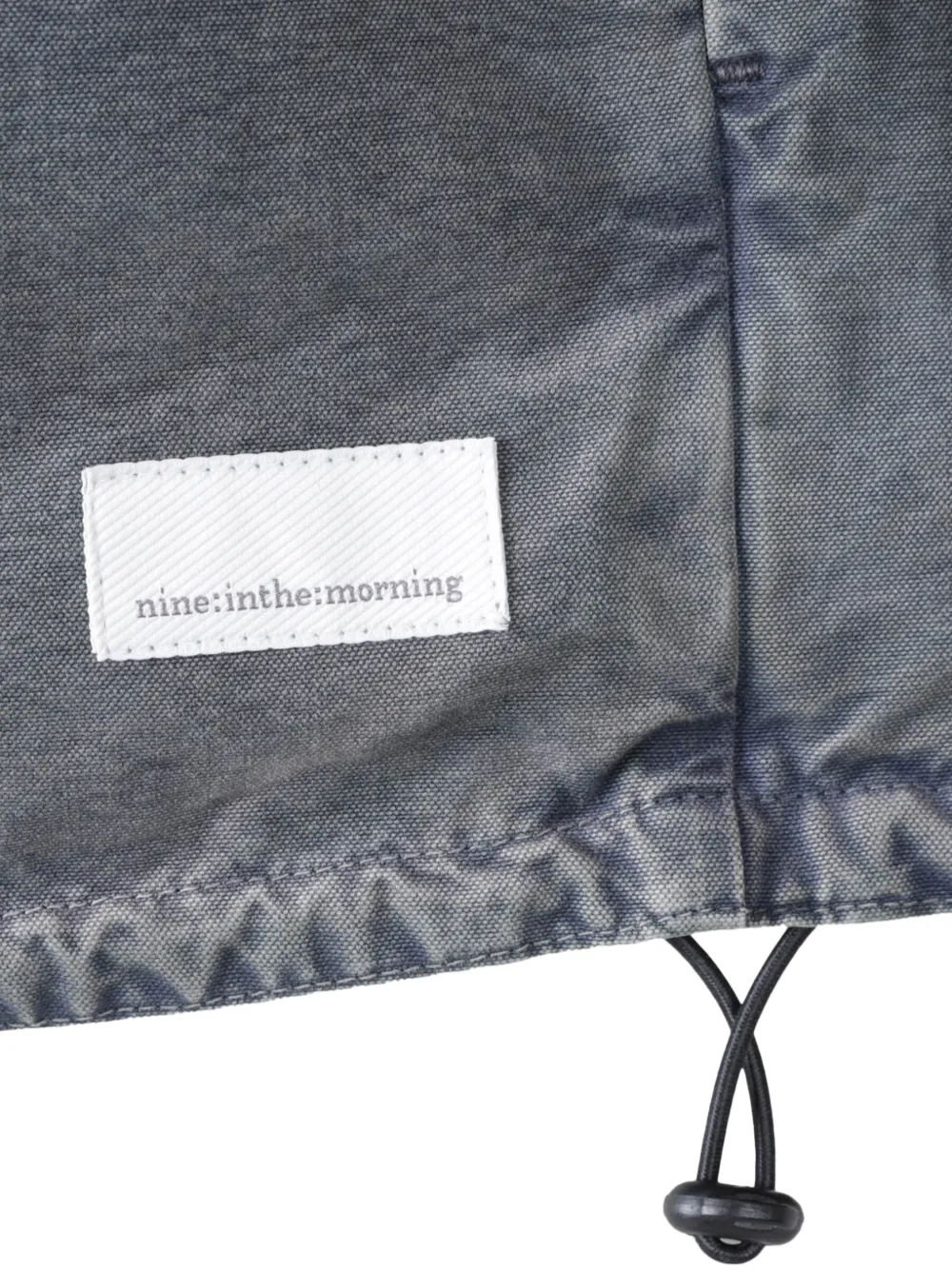 Nine In The Morning corduroy-collar drawstring jacket Blauw