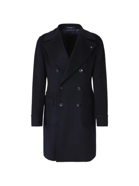 Tagliatore double-breasted cashmere coat
