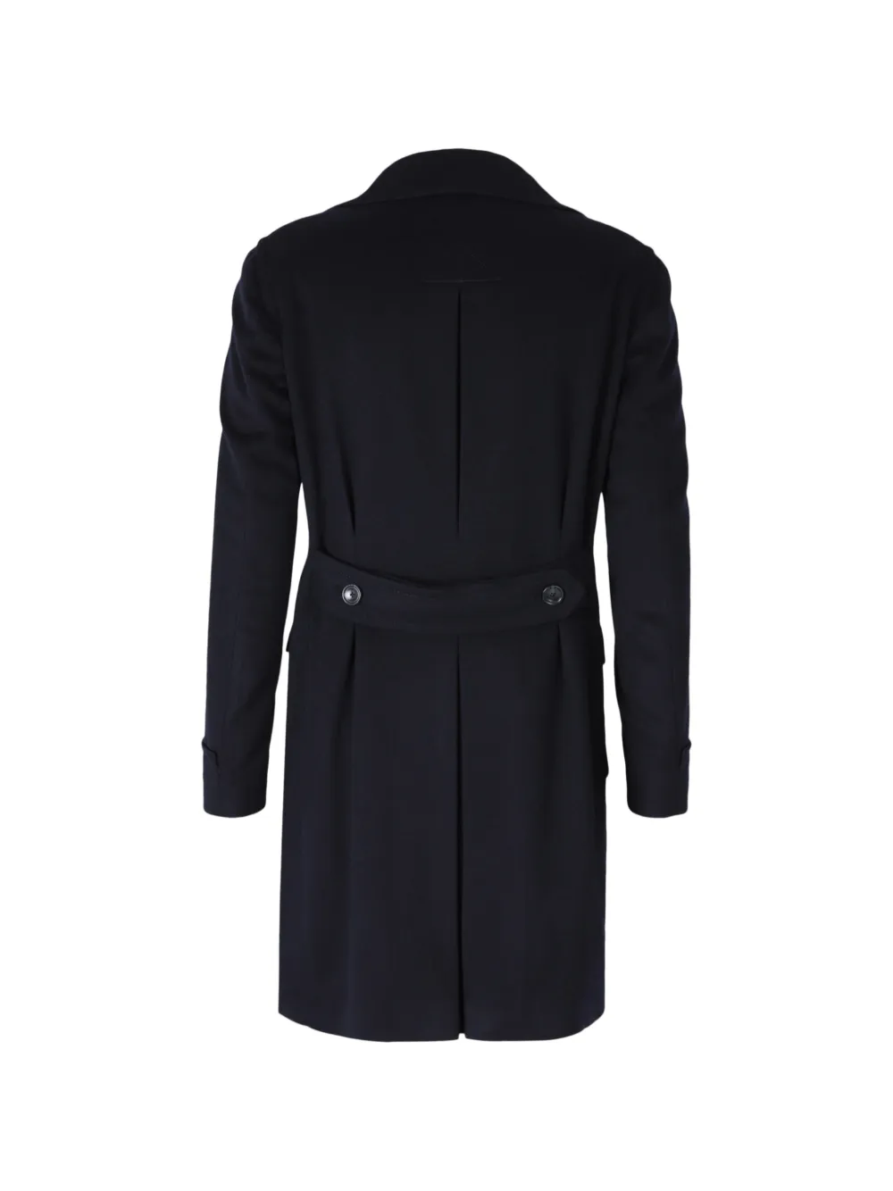 Tagliatore double-breasted cashmere coat Blauw