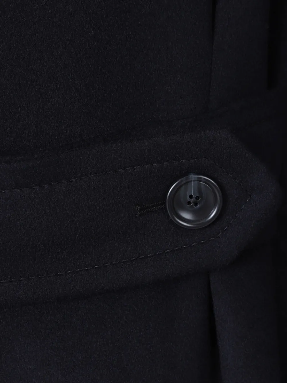 Tagliatore double-breasted cashmere coat Blauw