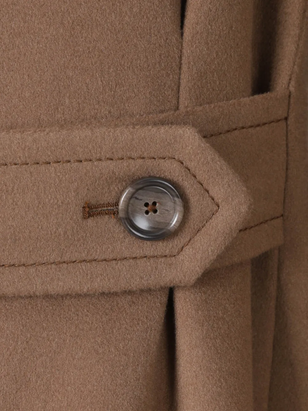 Tagliatore double-breasted cashmere coat Bruin