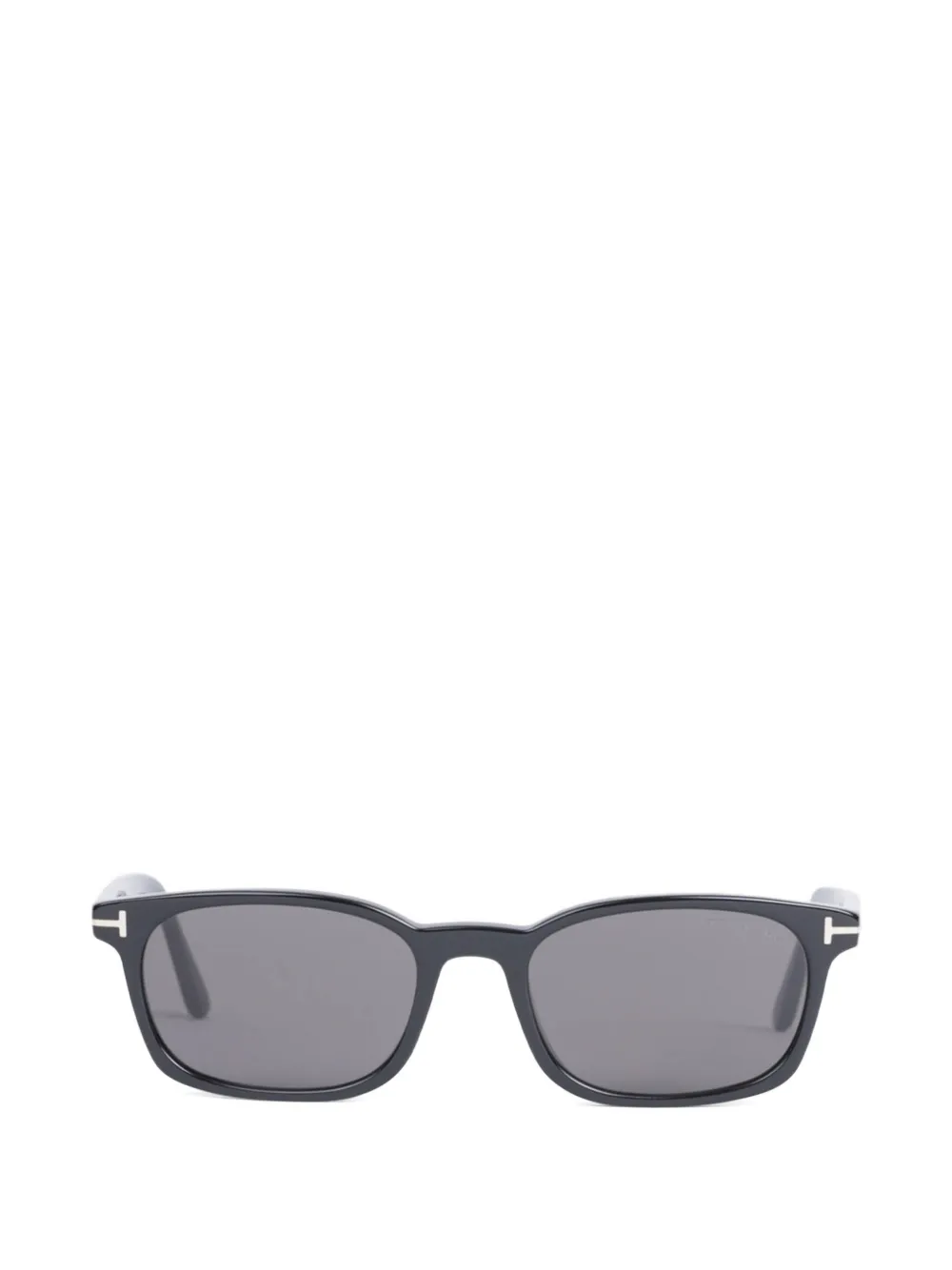 TOM FORD T-logo rectangle-frame sunglasses - Schwarz