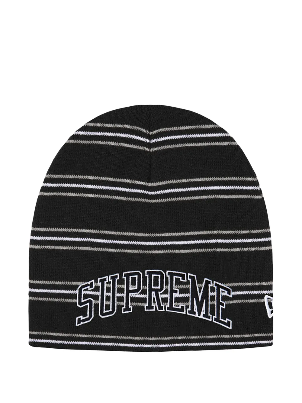 Supreme x New Era Berretto a righe - Nero