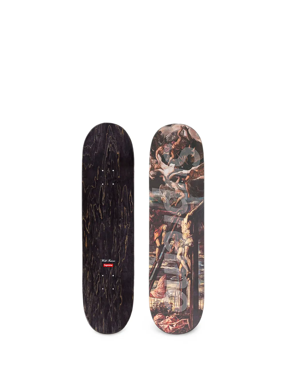 Supreme Crucifixion skateboard Zwart