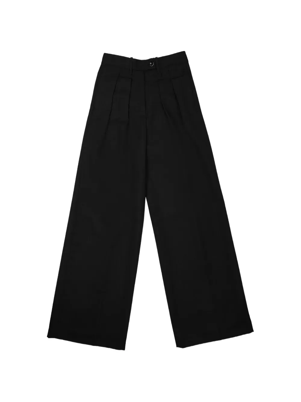 Nine In The Morning Sandra pleated palazzo pants Zwart