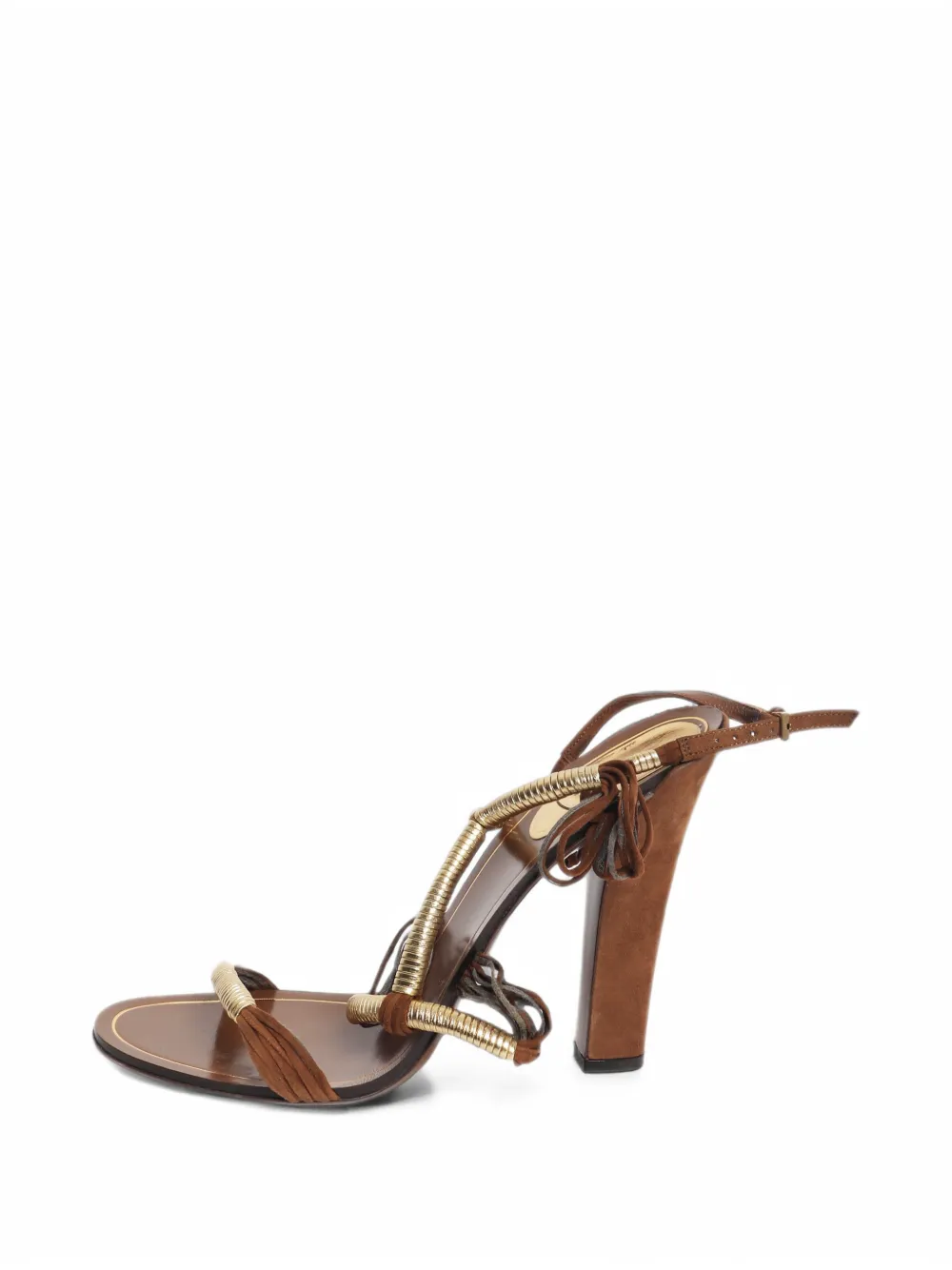 Gucci Pre-Owned buckled heeled sandals - Braun