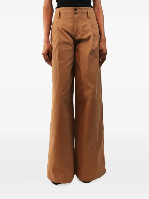 Chloé Vintage pleated wide-leg trousers