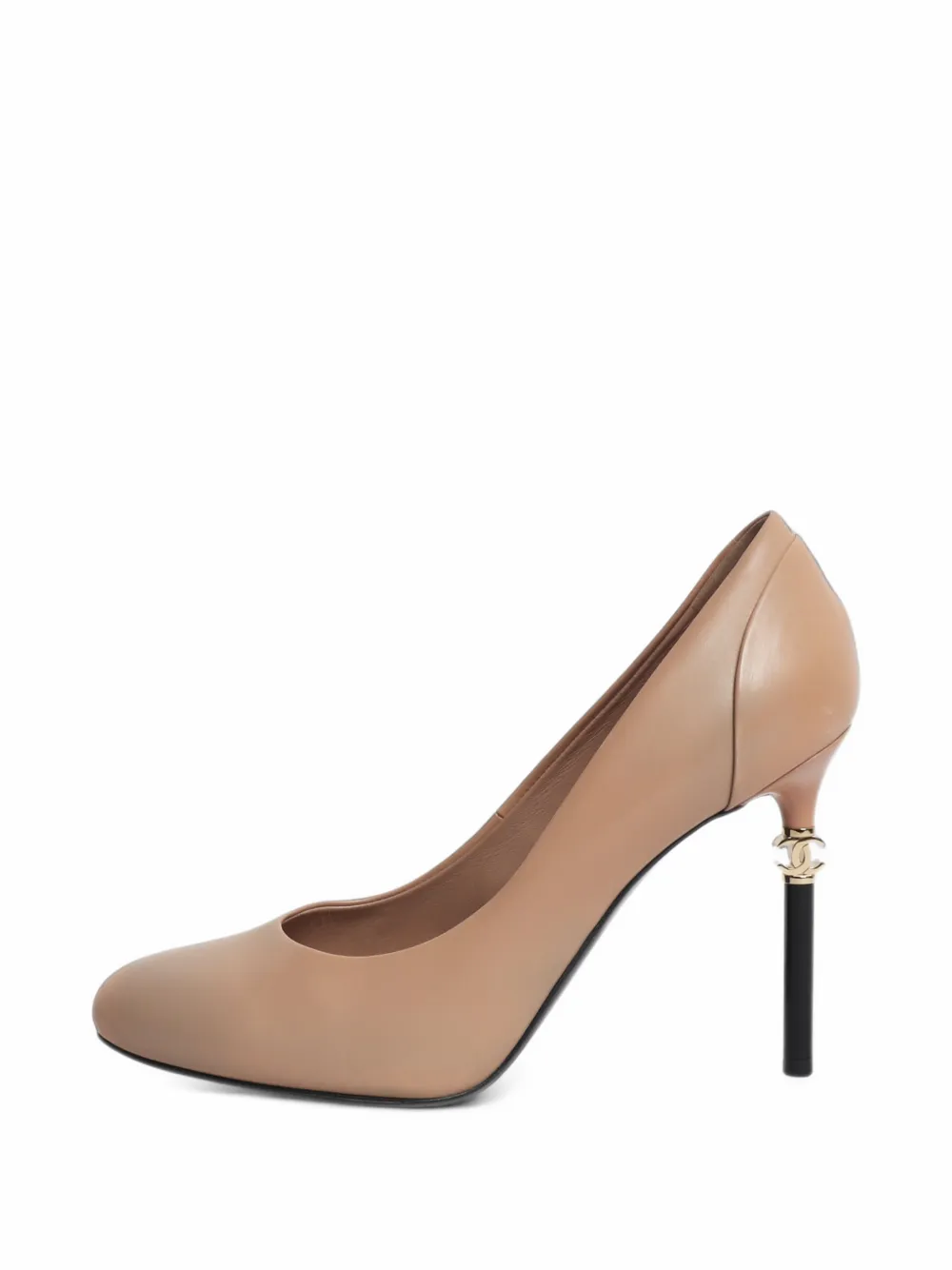 CHANEL Pre-Owned leather heeled pumps - Nude