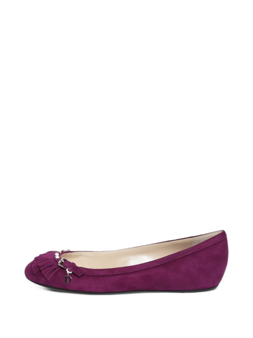 Christian Dior Pre-Owned tassel-detail ballet flats - Violett