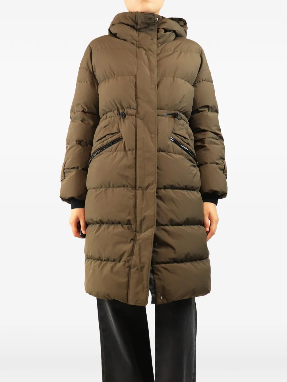 Herno hooded puffer coat - Green