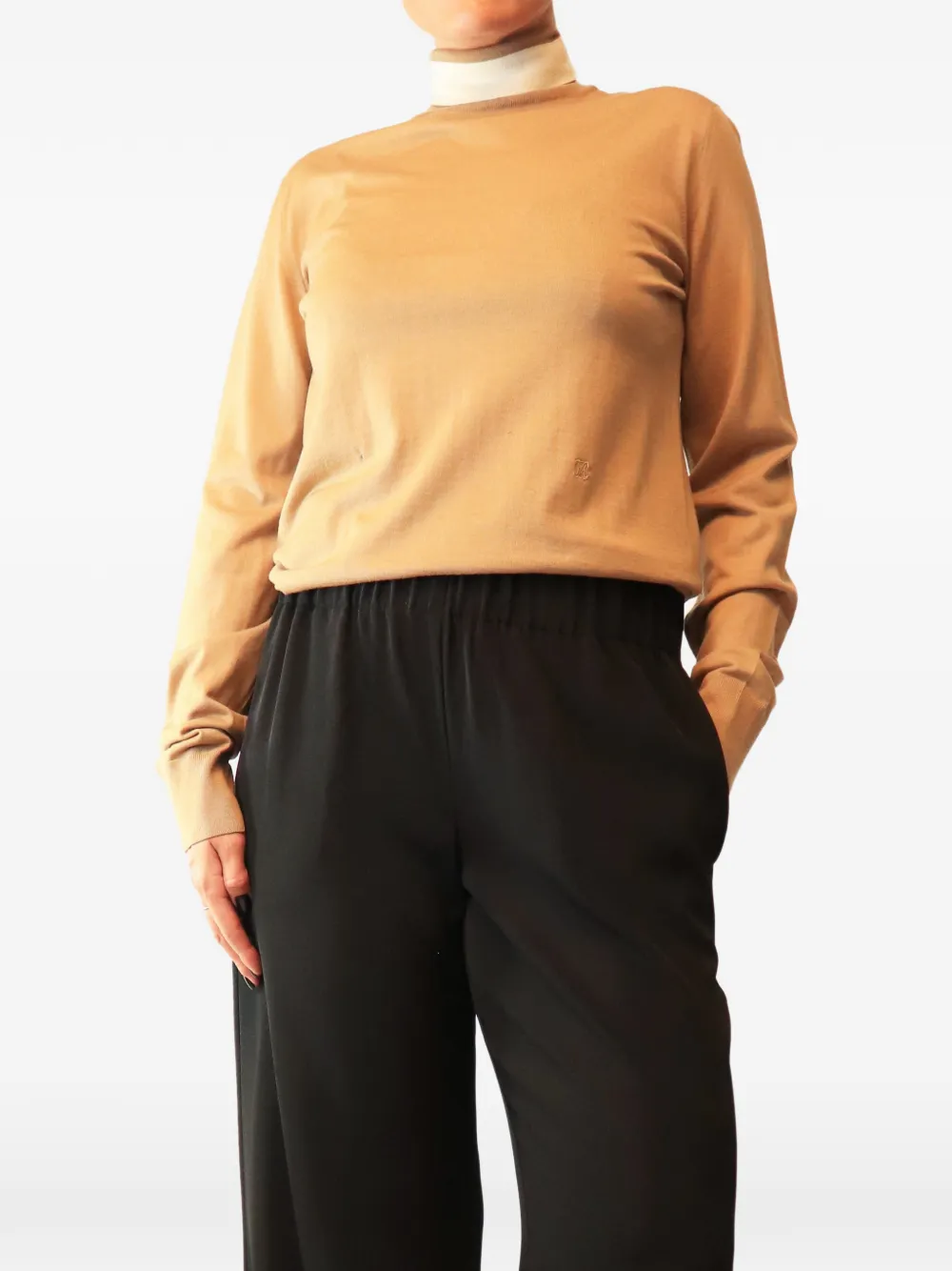 Celine Pre-Owned high-neck sweater - Nude