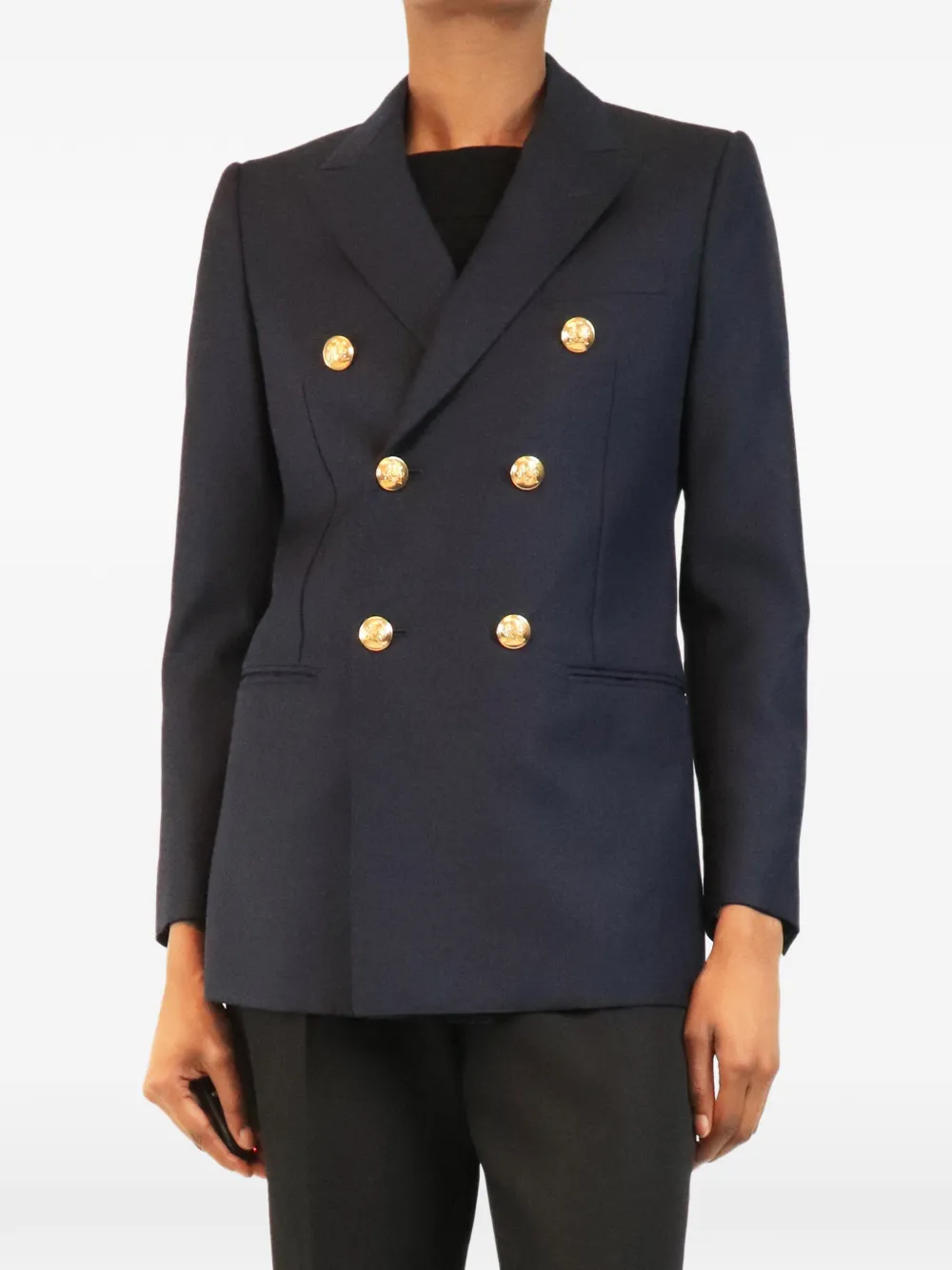Celine Pre-Owned double-breasted jacket - Blau