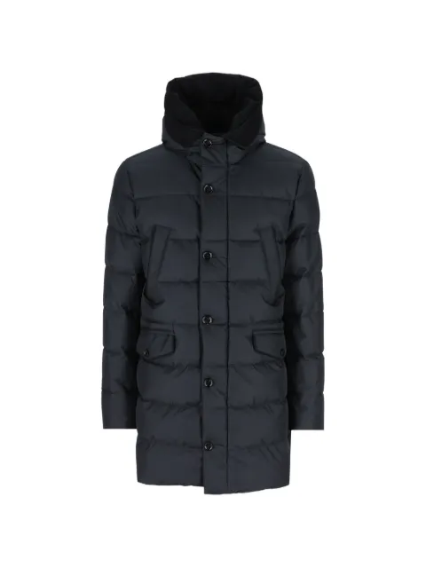 Moorer quilted hooded coat