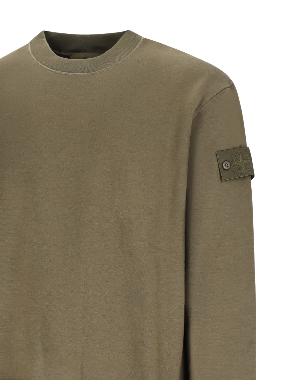 Stone Island 6100013 cotton wool-fleece_S.I: ghost sweatshirt Groen