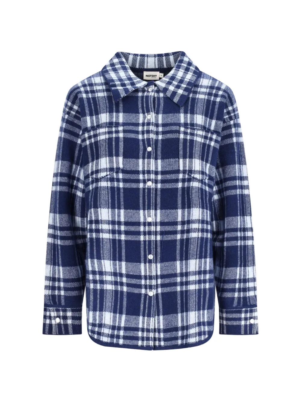 NOTSHY Jasper check-pattern shirt - Blue