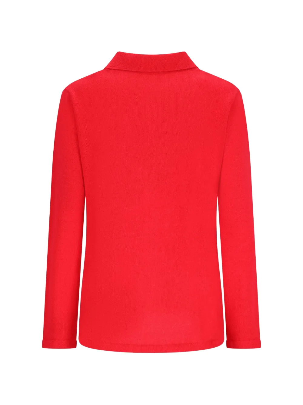 NOTSHY Albertine button-up knitted shirt Rood