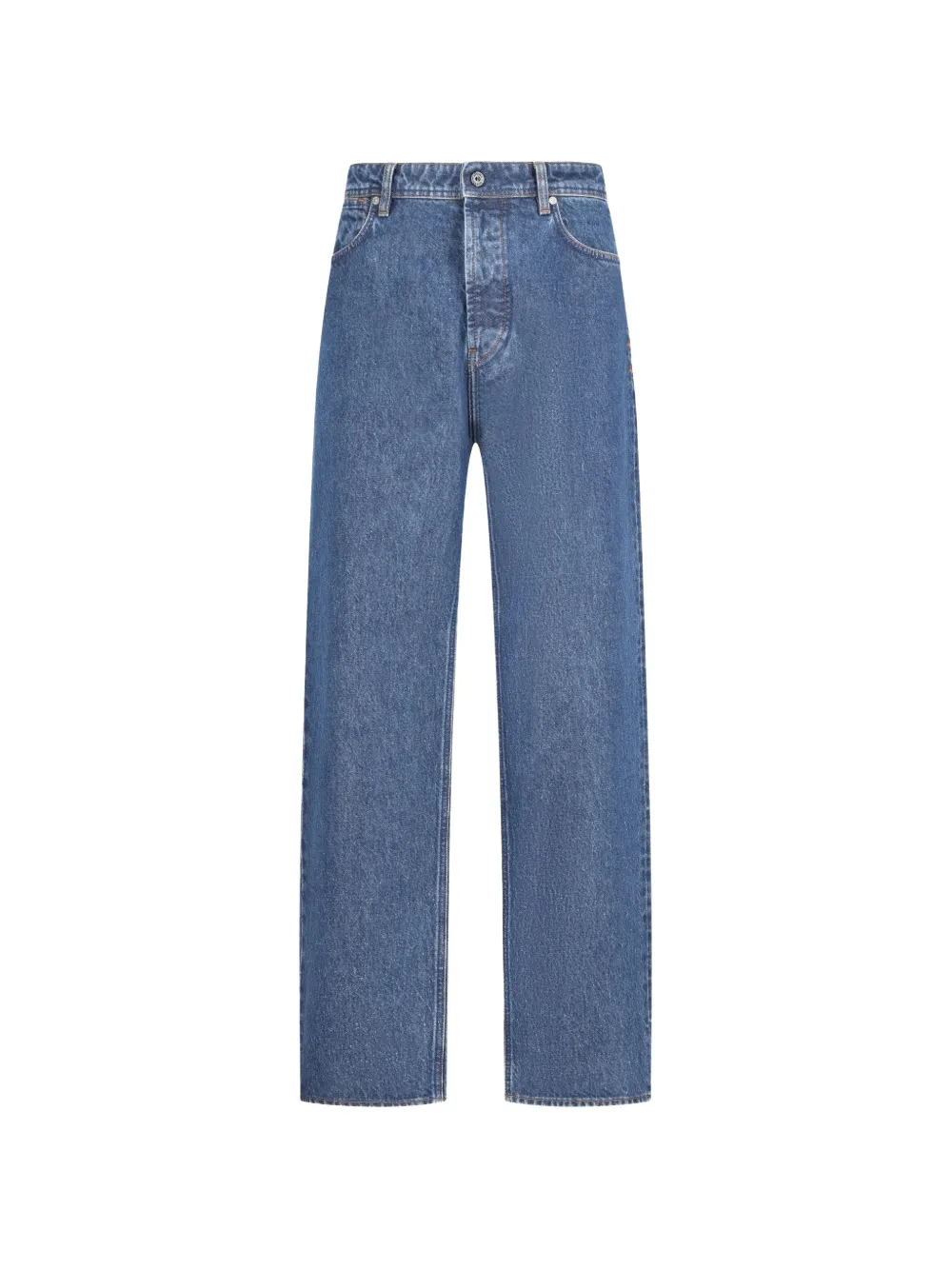 Stone Island J100006 indigo denim-medium grainy wash jeans - Blu