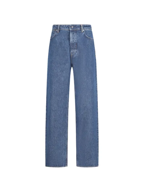 Stone Island J100006 indigo denim-medium grainy wash jeans