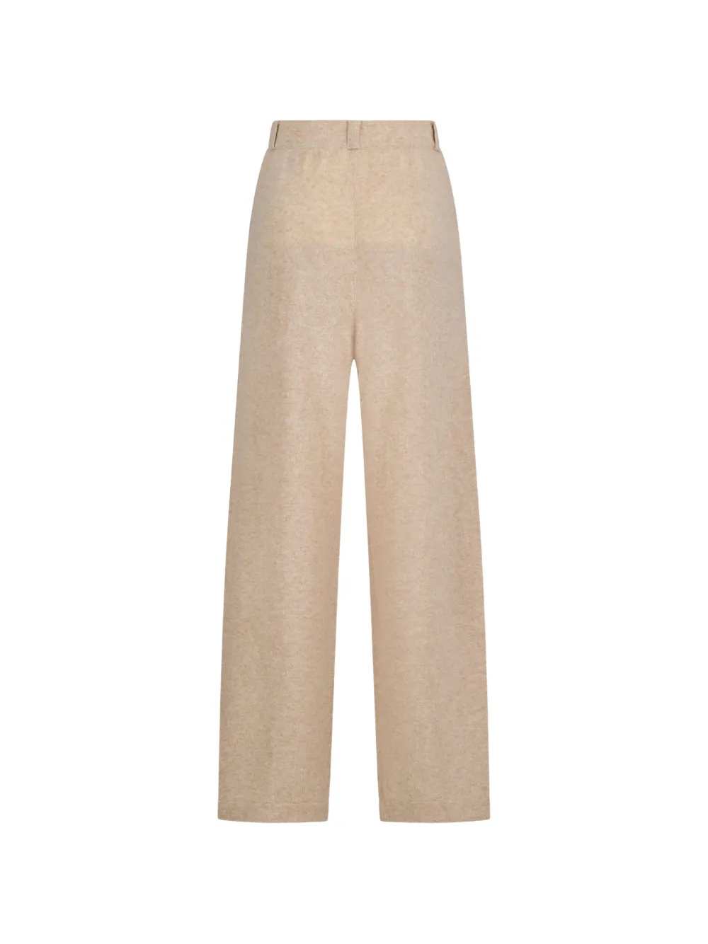 NOTSHY Eliana kasjmier broek met wijde pijpen Beige